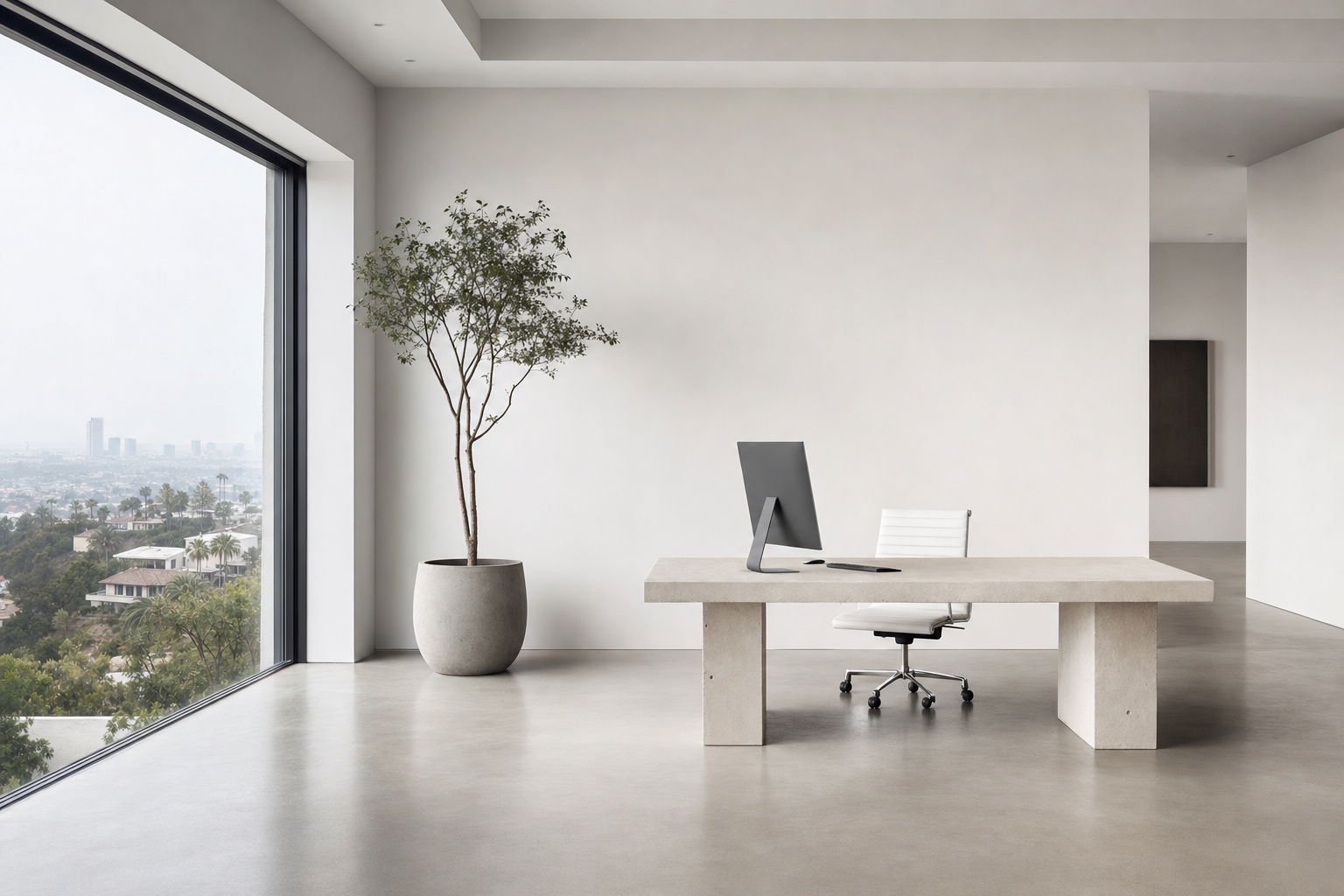 A minimal, light-filled Los Angeles studio